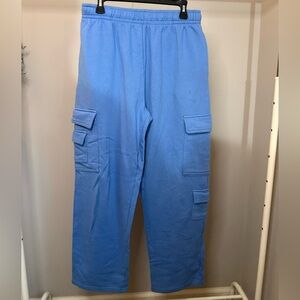 Gently Used - Women's Garage UltraFleece Cargo Sweatpants in Blue Size Large